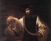 Rembrandt : Aristotle with a Bust of Homer