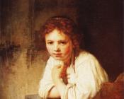 Rembrandt : Girl in the window
