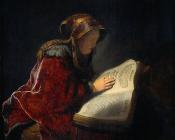The Prophetess Anna (Rembrandt's Mother)